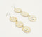 Epoxy-Inlaid Silver-Toned Brass Dangle Earrings