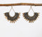 Ethnic Beaded Fan earrings