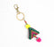 Ethnic Charm Pom-pom Keychain