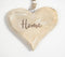 Engraved 'Home' Wooden Hanging Heart