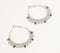 Ethnic Beaded Metallic Hoop Earrings
