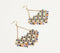 Epoxy-Inlaid Gold-Toned Dangle Earrings