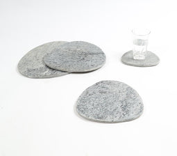 Farmhouse Handcrafted Grey Slate Coasters (Set of 4)