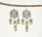 Ethnic 'Goddess Prowess' Metallic Coin Dangle Earrings