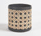 Faux Leather Black Planter