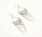 Ethnic Crescent Chain earrings