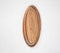 Farmhouse Raw Acacia Wood Oval Tray (Set of 4)