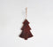 Enamelled Wooden Hanging Christmas Ornaments