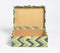 Forest Chevron Tusser Silk Jewelry Box
