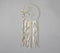 Floral Branch Dreamcatcher with Golden & White Lace-Extensions