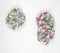 Floral Block printed Scrunchie hair ties set of 3