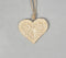 Floral Hand Carved Wooden Hanging Hearts (Set of 2)