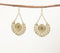 Ethnic Motif Metallic Drop Earrings