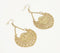 Ethnic Motif Metallic Drop Earrings