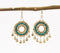 Ethnic Beaded Bell Embellished earrings