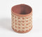 Faux Leather Tan Planter