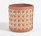 Faux Leather Tan Planter
