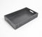Floral Black Wooden Tray