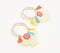 Glass Beaded Loop Tasseled Drop Earrings
