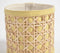 Faux Leather Lemon Yellow Planter