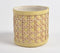 Faux Leather Lemon Yellow Planter