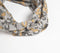 Floral Grey Block Printed Hairband