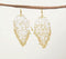 Glass Beaded Monochrome Chandelier Earrings
