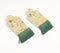 Forest Fringed Beaten Brass Earrings