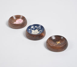 Florals & Birds Trinket Trays Set of 3