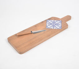 Floral Resin Diamond Mango Wood Chopping Board