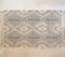 Fringed Diamond Pattern Rug with Braid Tassels