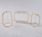 Geometric Glass & Metal Test tube Planter Vases (Set of 3)