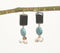 Gemstone & Resin Dangle Earrings