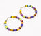 Glass Beaded Multicolor Hoop Earrings_1