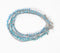 Glass & Agate Beaded Monochrome Anklets Set of 3