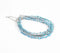 Glass & Agate Beaded Monochrome Anklets Set of 3