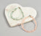 Glass & Agate Beaded Pastel Anklets Set of 2