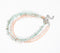 Glass & Agate Beaded Pastel Anklets Set of 2