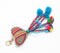 Fluttering Heart Beaded Pom-Pom Keychain