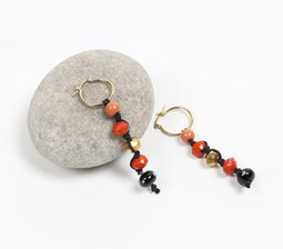 Glass Beaded Drop Earrings