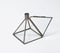 Glass & Metal Pyramid Handmade Candle Holder