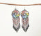 Glass Beaded Clustered-Candy Dangle Earrings