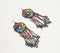 Glass Beaded Clustered-Candy Dangle Earrings