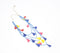 Glass Beaded & Tasseled Layered Necklace