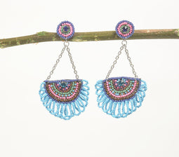 Glass Beaded Bohemian Drop Earrings