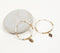 Glass beads & Natural Stone Hoop Earrings