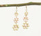 Glass Beads Floral Dangle Earrings
