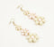 Glass Beads Floral Dangle Earrings