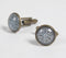 Geometric Pattern Antique Metal Cuff Links
