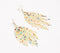 Glass Beaded Statement Dangle Earrings